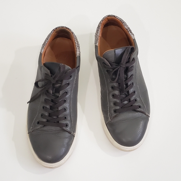 Aizea Jon Grained Leather Python Sneakers 43 - Picture 6 of 8